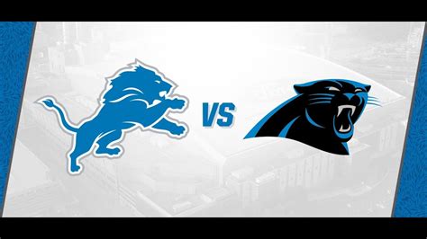 lions vs panthers tv